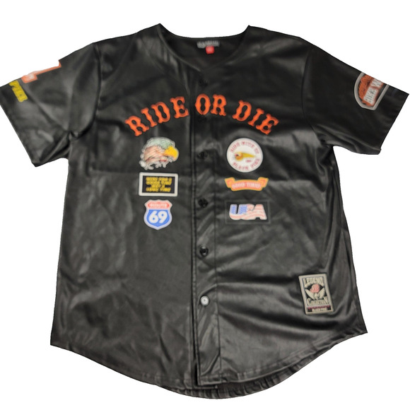 Black Pike Shirt Mens 2XL Black Ride or Die Legend Collection USA Biker (1099) - Picture 1 of 8